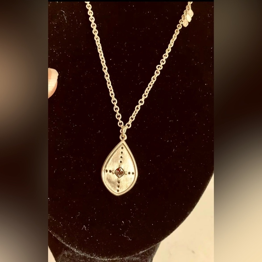 💫 SILPADA WEEKENDER Gold Pendant Made w/ Swarovski Crystal K&R Necklace Vintage